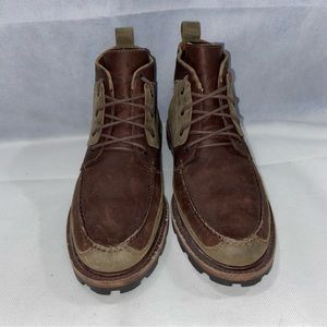 COLE HAAN Womens Dual Tone Leather ‘Chukka’ Hiking Boots Brown Sz 9.5